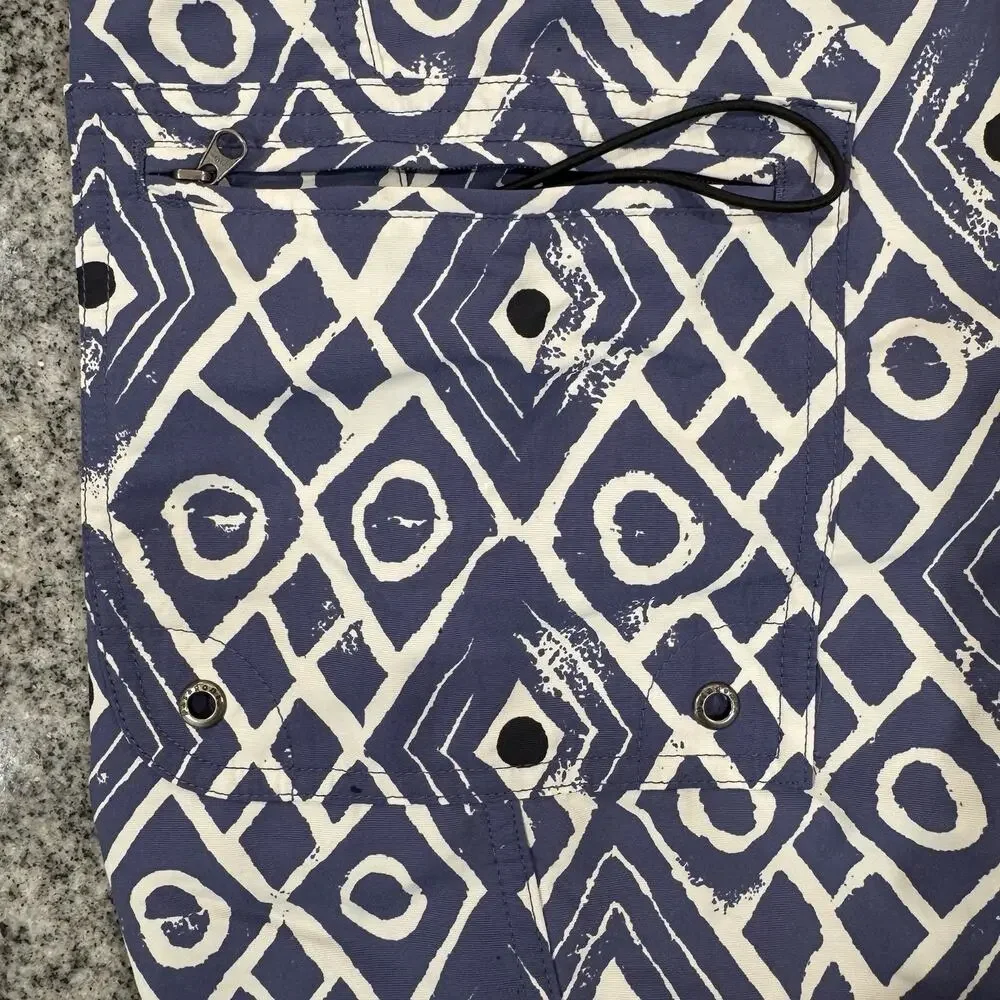 PATAGONIA-M's Paddler Swim/Board Shorts-Mens 36-Tribal/Geometric-AOP Pattern-Y2K